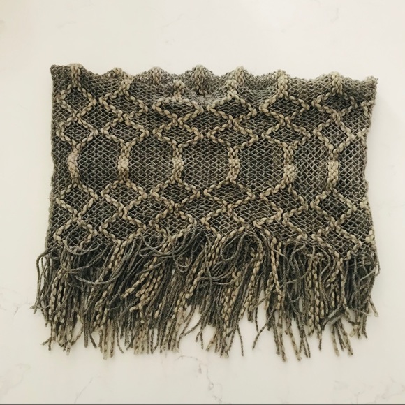 Brown / Grey Mini Scarf - Picture 3 of 3